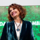La secretaria general del PSOE de Andalucía y vicepresidenta y ministra de Hacienda, María Jesús Montero