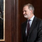 Felipe VI en la inauguración del Spain Investors Day, en Madrid este 14 de enero.