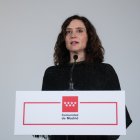La presidenta de la Comunidad de Madrid, Isabel Díaz Ayuso