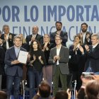 Alberto Núñez Feijóo y sus barones, hoy en Zaragoza
