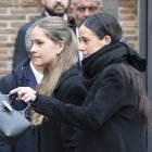 Irene Urdangarin y Victoria Federica, en el funeral de Irene de Grecia en Madrid.