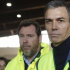 Pedro Sánchez y Óscar Puente en Adamuz