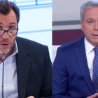 El ministro de Transportes, Óscar Puente y Vicente Vallés