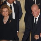 La Reina Sofía y el Rey Juan Carlos en una imagen de archivo.