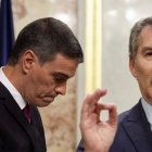 El presidente del Gobierno, Pedro Sánchez y el líder popular Alberto Núñez Feijóo