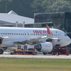 Avión de Iberia aterrizando en un aeropuerto gallego. 
19/08/2024
Foto: M. Dylan / Europa Press