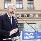 El candidato del PP a la presidencia de Aragón, Jorge Azcón