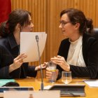 La ministra de Sanidad, Mónica García, y la portavoz de Más Madrid en el Ayuntamiento de Madrid, Rita Maestre, duelo de talentos. 
Eduardo Parra / Europa Press
09/2/2026