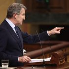 El presidente del PP, Alberto Núñez Feijóo, en el Congreso