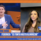 Sarah Santaolalla, con Jesús Cintora en Malas Lenguas