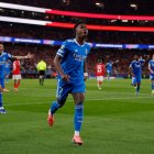 Vinicius tras su gol al Benfica