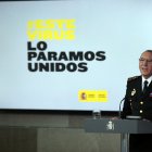 El ya exdirector adjunto operativo (DAO) de la Policía, José Ángel González, durante una rueda de prensa por el coronavirus en 2020.