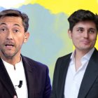 El presentador Javier Ruiz y el periodista Vito Quiles