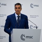 Pedro Sánchez, en la Munich Security Conference.