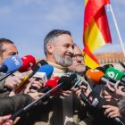 El presidente de Vox, Santiago Abascal, en la localidad burgalesa de Lerma

REMITIDA / HANDOUT por VOX
Fotografía remitida a medios de comunicación exclusivamente para ilustrar la noticia a la que hace referencia la imagen, y citando la procedencia de la imagen en la firma
20/2/2026