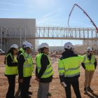 El president de la Generalitat, Juanfran Pérez Llorca, visita las obras de la gigafactoría de Sagunto.