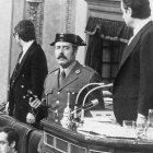 Antonio Tejero en el Congreso en el golpe de Estado del 23F
