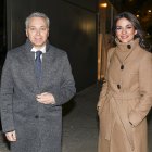 Vicente Vallés y Esther Vaquero, en la fiesta de Navidad de Atresmedia en 2024.