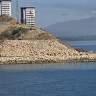 Zona de Gibraltar donde los ecologistas denuncian que se están realizando rellenos de tierra.
