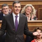 (Foto de ARCHIVO)
El presidente del Gobierno, Pedro Sánchez, interviene durante una sesión de control al Gobierno, en el Congreso de los Diputados, a 25 de febrero de 202, en Madrid (España). El Gobierno afronta una nueva sesión de control con temas de actualidad sobre la mesa como la denuncia contra el exDAO de la Policía Nacional, la desclasificación de los documentos del 23F o las negociaciones entre PP y Vox, entre otros asuntos. Además el Gobierno se enfrenta a interpelaciones urgentes sobre política migratoria e infraestructuras ferroviarias.

Eduardo Parra / Europa Press
25/2/2026
