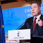 El jefe del Ejecutivo castellanomanchego, Emiliano García-Page, preside, en Palazuelos (Guadalajara), la reunión del Consejo Rector de la candidatura a Patrimonio Mundial del “Paisaje dulce y salado de Sigüenza y Atienza”.

REMITIDA / HANDOUT por DAVID ESTEBAN GONZALEZ/JCCM
Fotografía remitida a medios de comunicación exclusivamente para ilustrar la noticia a la que hace referencia la imagen, y citando la procedencia de la imagen en la firma
02/3/2026
