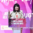 La ministra de Igualdad, Ana Redondo, en la sede de UGT