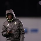 MANCHESTER, ENGLAND - DECEMBER 16: Lamini Fati of Real Madrid looks on prior to the Premier League International Cup match between Manchester City and Real Madrid Castilla at Joie Stadium on December 16, 2025 in Manchester, England. (Photo by Ben Roberts Photo/Getty Images)