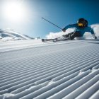 Imagen de un esquiador en Sierra Nevada, Granada.
