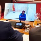 Koldo Garcia comparece en la comision de investigacion del parlamento Navarra por videoconferencia desde Soto del Real.