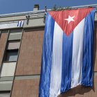 A large Cuban flag is unfurled on the occasion of the celebration of the Day of National Rebellion, organized by the Cuban community and attended by Italian associations supporting the Cuban Revolution, representatives of communist parties and movements in front of the Cuban Embassy in Rome.July 26th is Cuba’s National Rebellion Day (Día de la Rebeldía Nacional), which commemorates the July 26, 1953, assault on the Moncada and Carlos Manuel de Céspedes barracks in Santiago de Cuba and Bayamo, led by Commander Fidel Castro and the Centennial Generation.