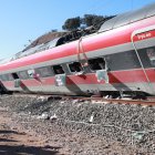 Uno de los vagones del tren Iryo que descarriló en Adamuz, Córdoba.