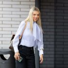 Alejandra Rubio a su salida de Mediaset