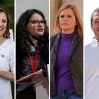 María José Catalá, Mónica Oltra, Pilar Bernabé y Vicente Barrera