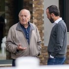 Pablo García Piqueres y Amancio Ortega en Arteixo.