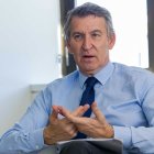 Feijóo en la entrevista de Servimedia / Jorge Villa