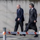 El exministro del Interior Jorge Fernández Díaz a su llegada al primer día del juicio de la Operación Kitchen en la Audiencia Nacional