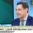Juanma Moreno en el programa de Ana Rosa de Telecinco.