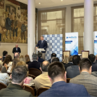 El vicepresidente tercero y conseller de Medio Ambiente, Infraestructuras, Territorio y de la Recuperación, Vicente Martínez Mus, interviene en la jornada sobre movilidad urbana organizada por ESdiario.