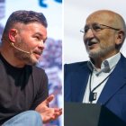 El portavoz de ERC en el Congreso, Gabriel Rufián, y el presidente de Mercadona, Juan Roig