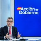 Félix Bolaños durante un consejo de ministros