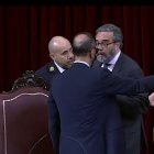 EL diputado de Vox, José María Sánchez y el vicepresidente del Congreso, Alfonso Rodríguez Gómez de Celis