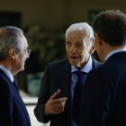 José Santamaría junto a Florentino Pérez