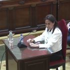 La expresidenta de Adif Isabel Pardo de Vera durante su declaración como testigo en el Tribunal Supremo en el juicio de las mascarillas.