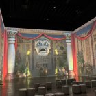 Una de las salas interactivas de la exposición Cleopatra en Madrid
