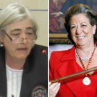 La abogada del PSOE en el caso Kitchen, Gloria de Pascual, y Rita Barberá