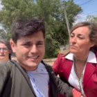 Momento de la pelea entre Vito Quiles y las dos acompañantes de Begoña Gómez.