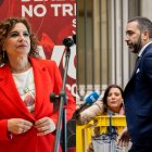 La candidata del PSOE-A y exministra María Jesús Montero y el empresario Víctor de Aldama.