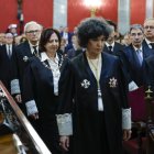 La fiscal general del Estado, Teresa Peramato, durante su toma de posesión