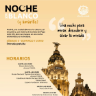 Cartel de la 'Noche en blanco'.