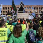 Protesta del sector educativo frente a la Conselleria de Educación, Cultura y Universidades, a 14 de mayo de 2026, en Valencia, Comunidad Valenciana